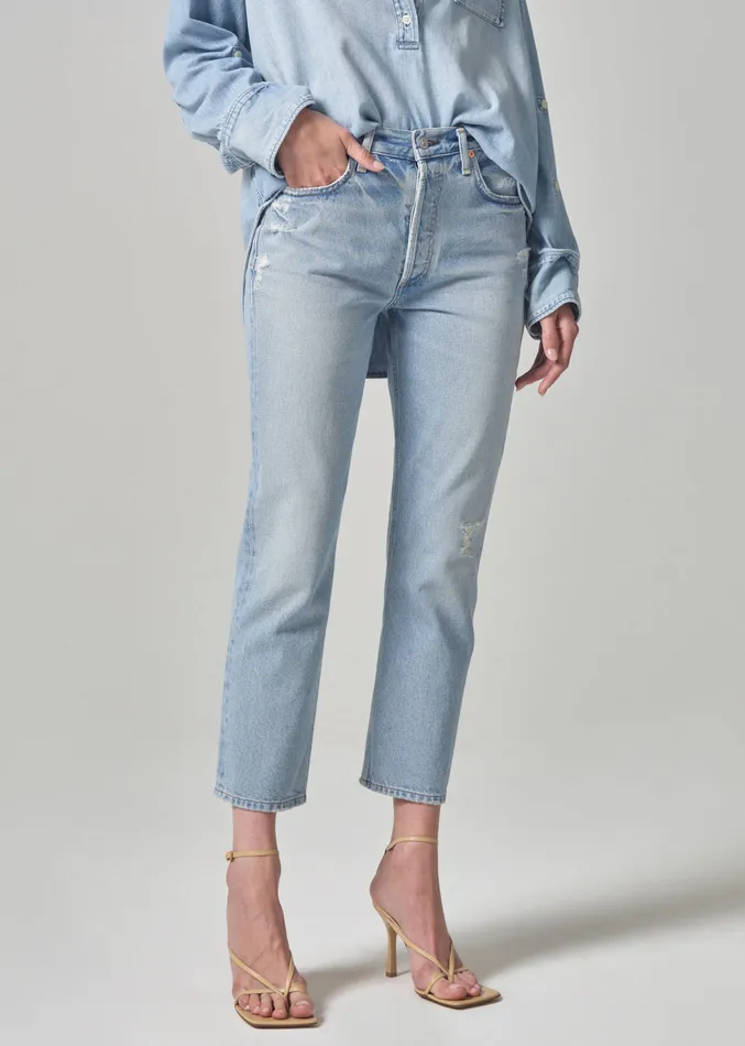 Women Jeans Citizens Of Humanity Charlotte High Rise Straight In Savahn