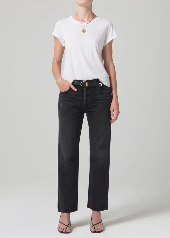 Women Jeans Citizens Of Humanity Neve Low Slung Relaxed In Obsidian