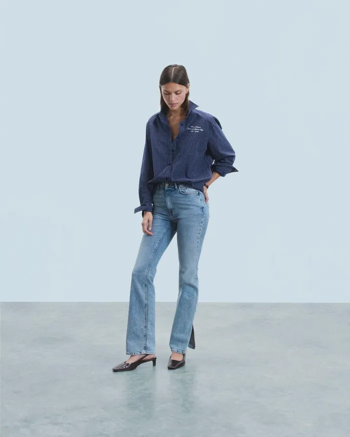 Women Jeans From Future Slit Bootcut Joe Jeans Light Blue