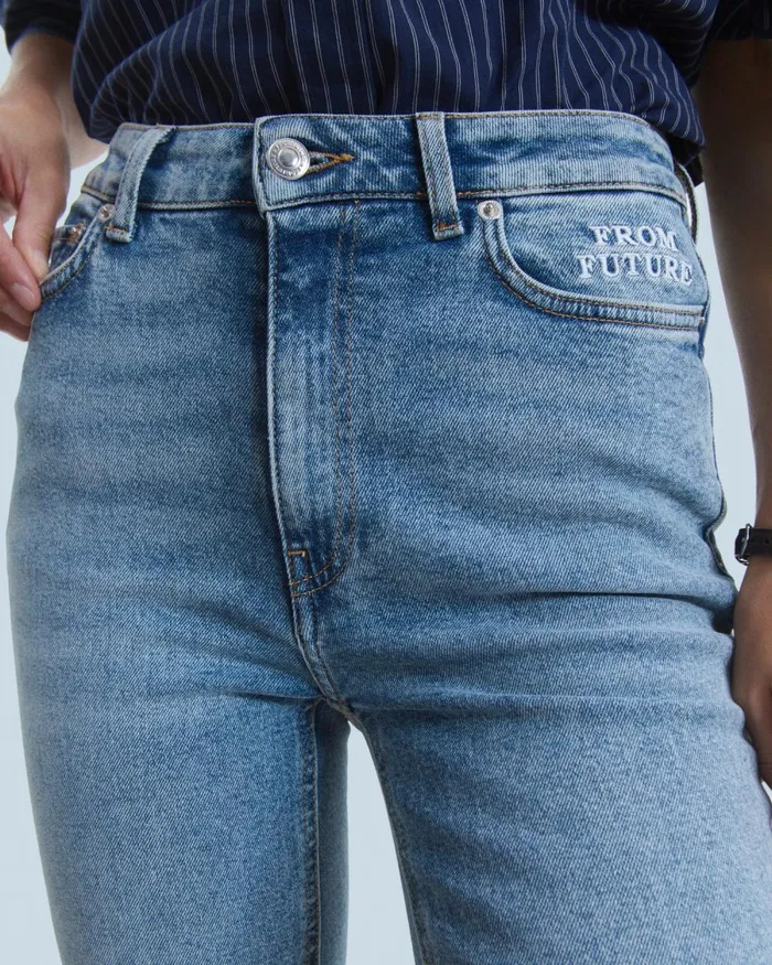 Women Jeans From Future Slit Bootcut Joe Jeans Light Blue