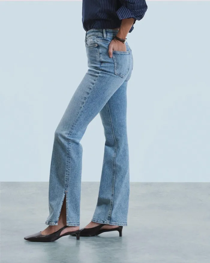 Women Jeans From Future Slit Bootcut Joe Jeans Light Blue