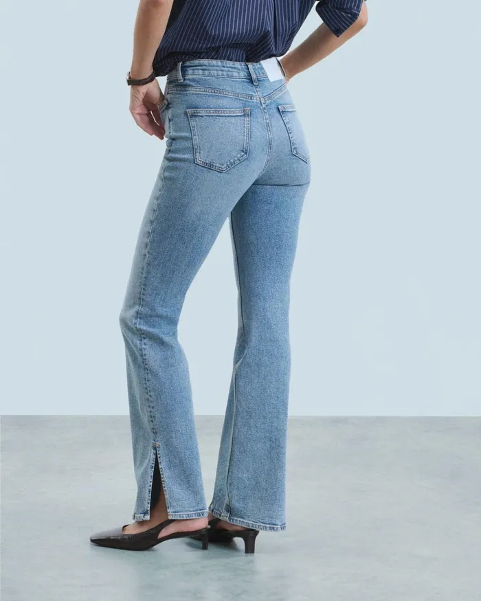 Women Jeans From Future Slit Bootcut Joe Jeans Light Blue