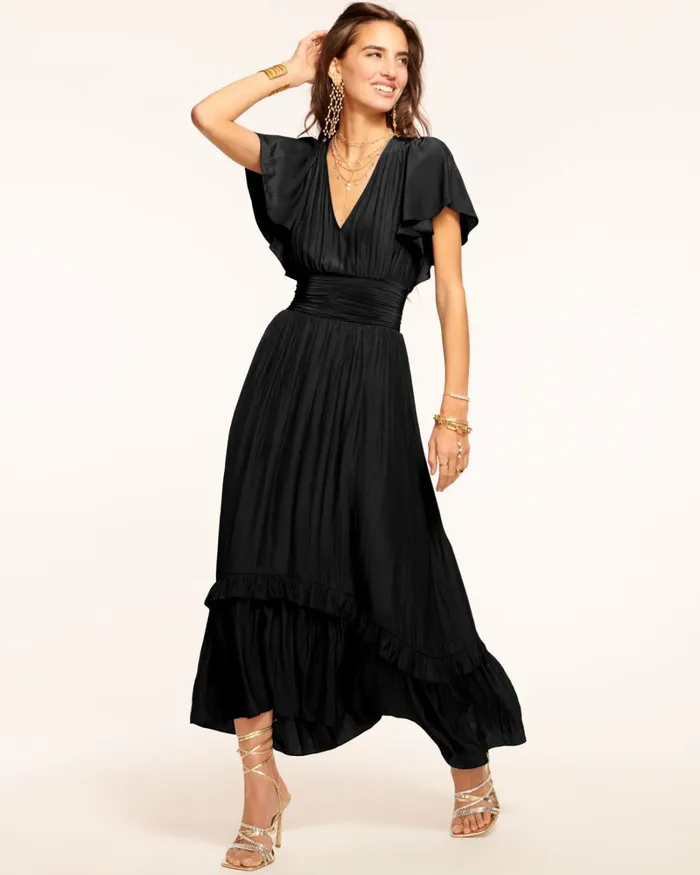 Women Joanie Short Sleeve Maxi Dress Black Ramy Brook Dresses Women Joanie Short Sleeve Maxi Dress Black Ramy Brook Dresses