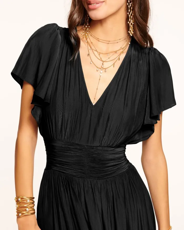 Women Joanie Short Sleeve Maxi Dress Black Ramy Brook Dresses Women Joanie Short Sleeve Maxi Dress Black Ramy Brook Dresses