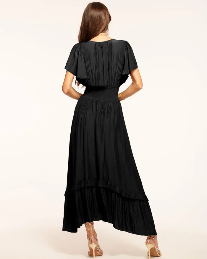 Women Joanie Short Sleeve Maxi Dress Black Ramy Brook Dresses Women Joanie Short Sleeve Maxi Dress Black Ramy Brook Dresses