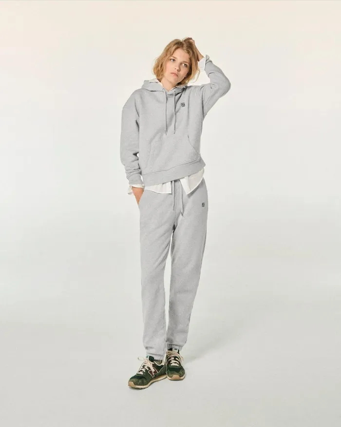 Women Joggers From Future Double F Straight Joggers Light Heather Gray