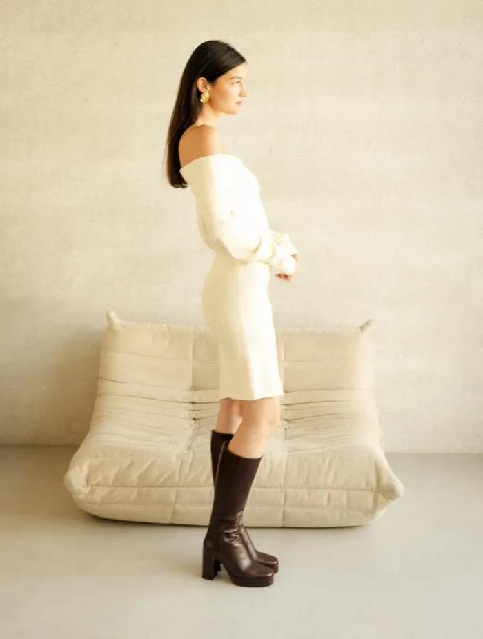 Women Knee High Boots Bobbies Millie Irish Coffee