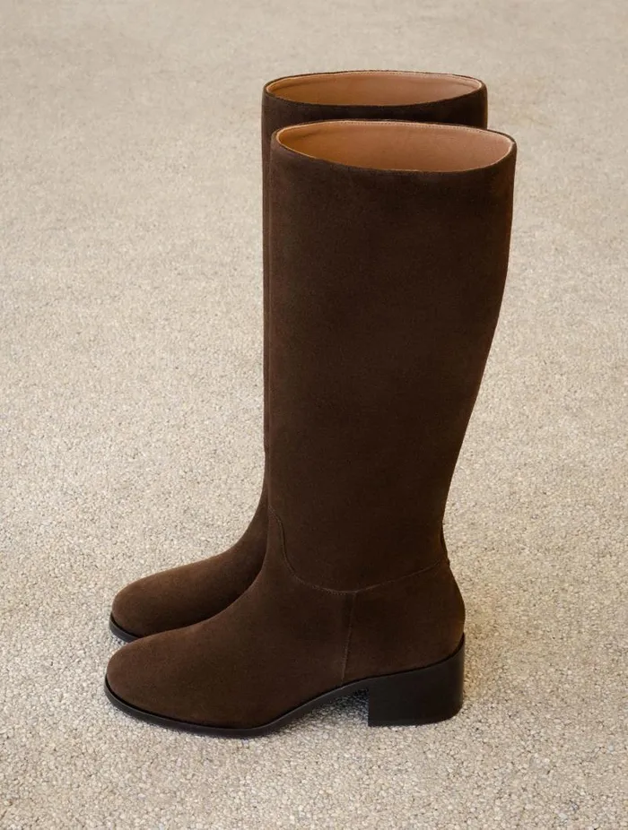 Women Knee High Boots Bobbies Zohra Rockies Brown