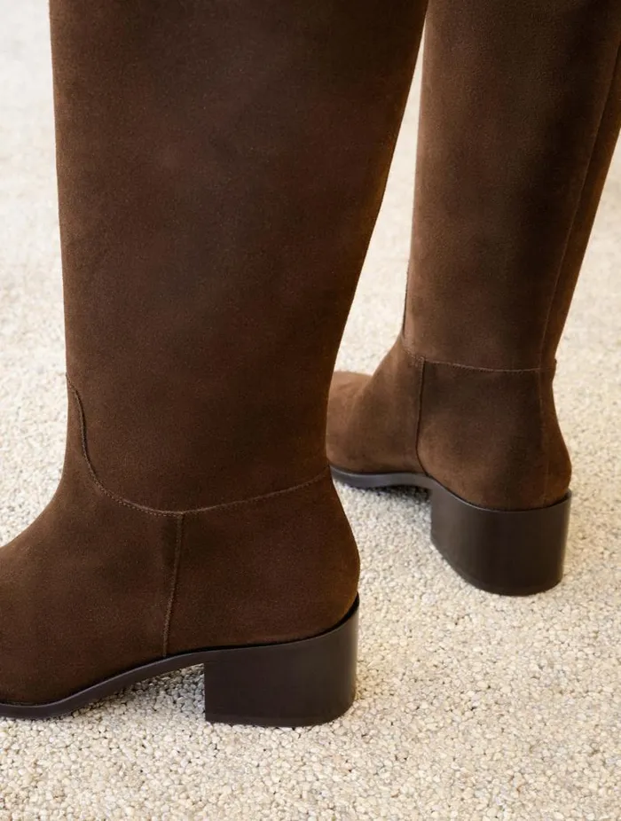 Women Knee High Boots Bobbies Zohra Rockies Brown