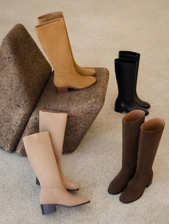 Women Knee High Boots Bobbies Zohra Rockies Brown
