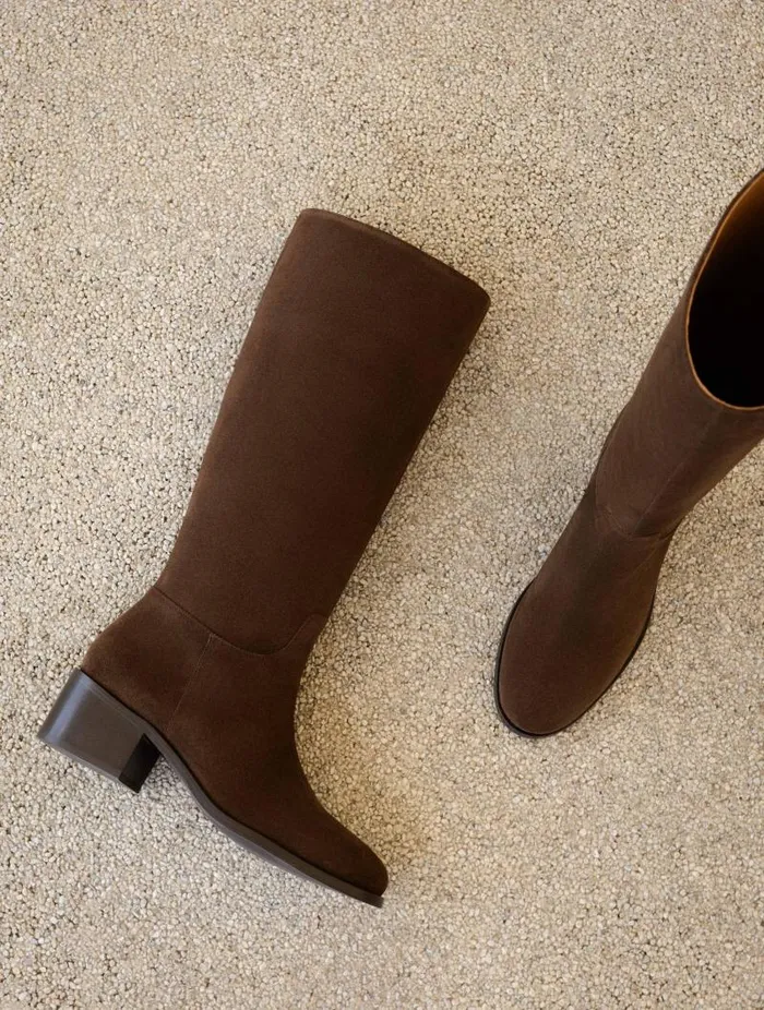 Women Knee High Boots Bobbies Zohra Rockies Brown