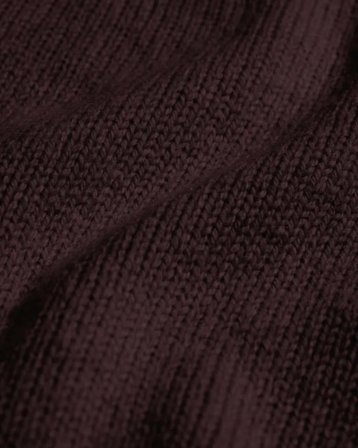 Women Knit Sweaters Colorful Standard Oversized Merino Wool Crew Oxblood Red