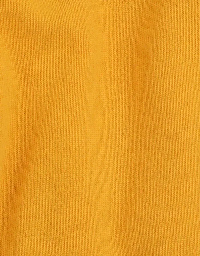 Women Knit Sweaters Colorful Standard Women Classic Merino Wool Crew Burned Yellow