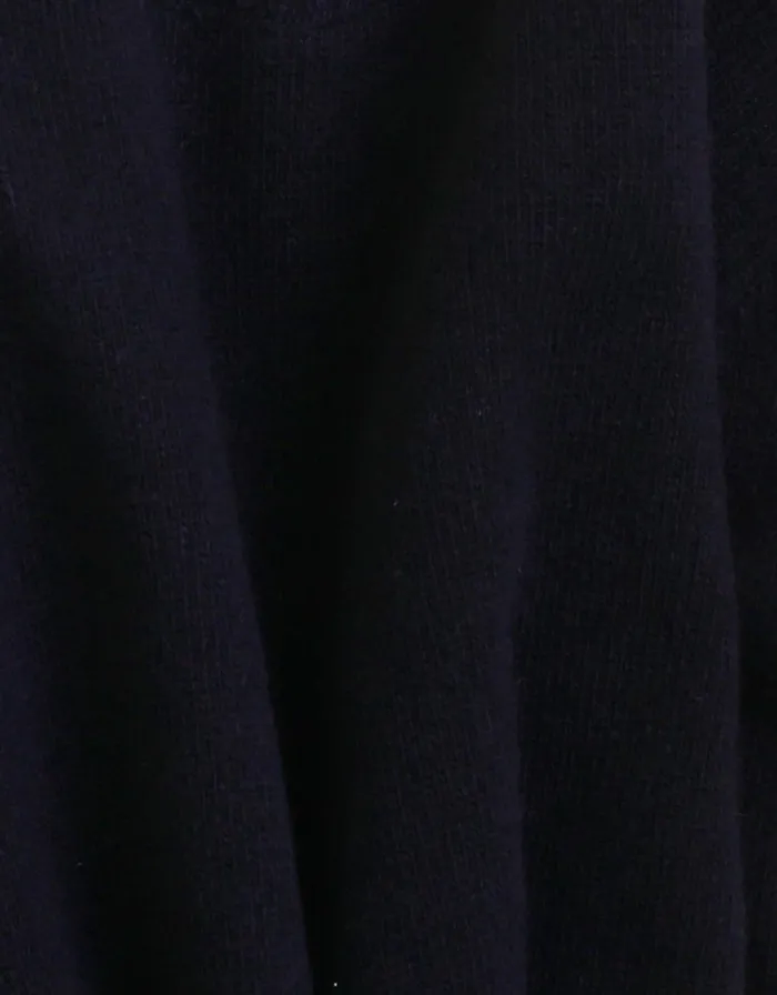 Women Knit Sweaters Colorful Standard Women Classic Merino Wool Crew Navy Blue