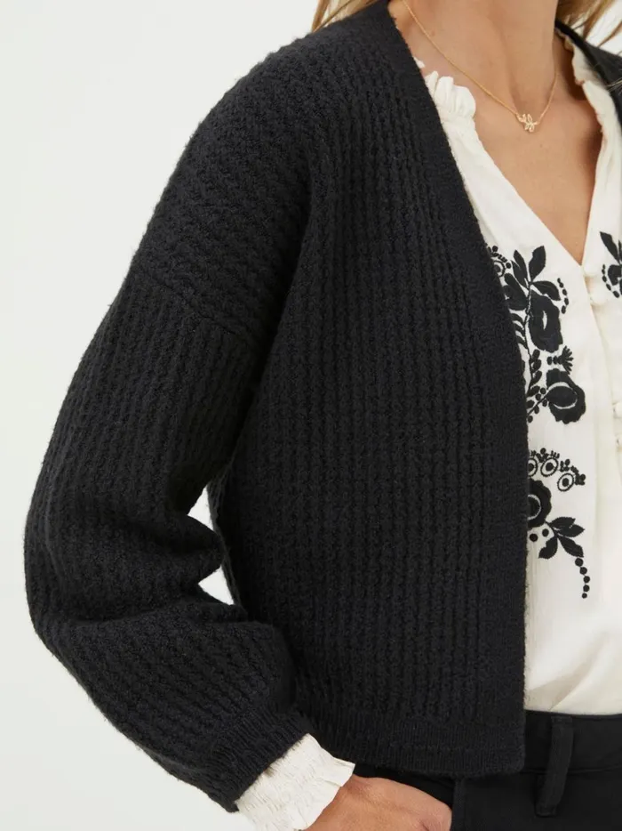 Women Knitwear Fat Face Anna Black Cardigan