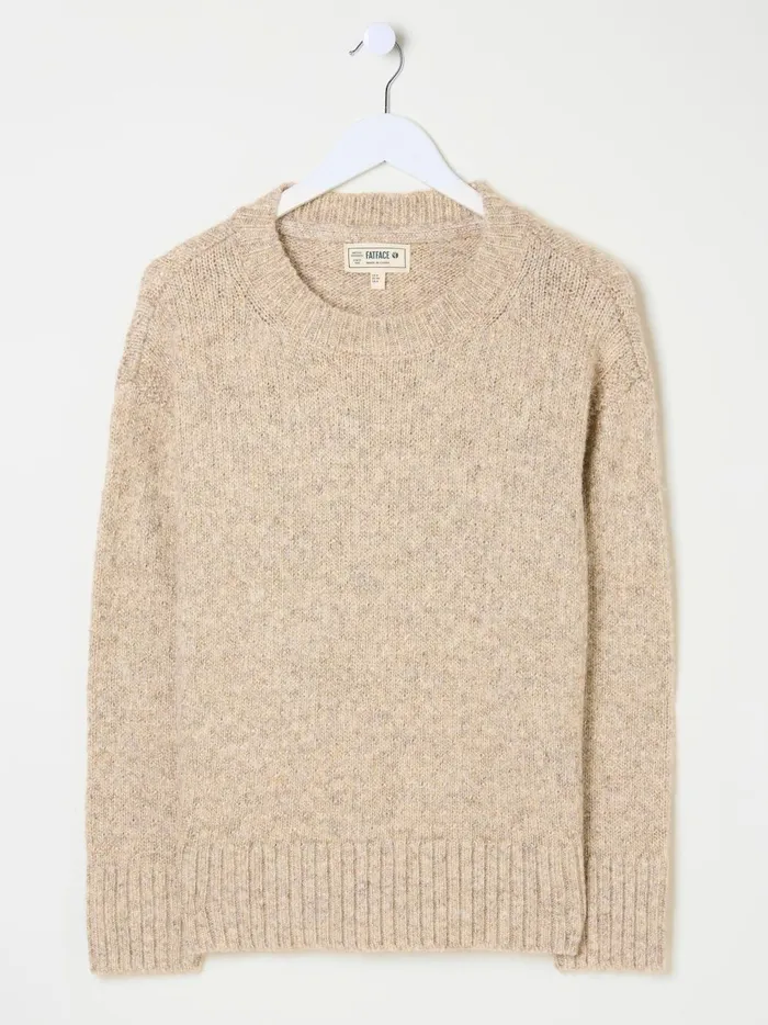 Women Knitwear Fat Face Gold Etta Sparkle Jumper