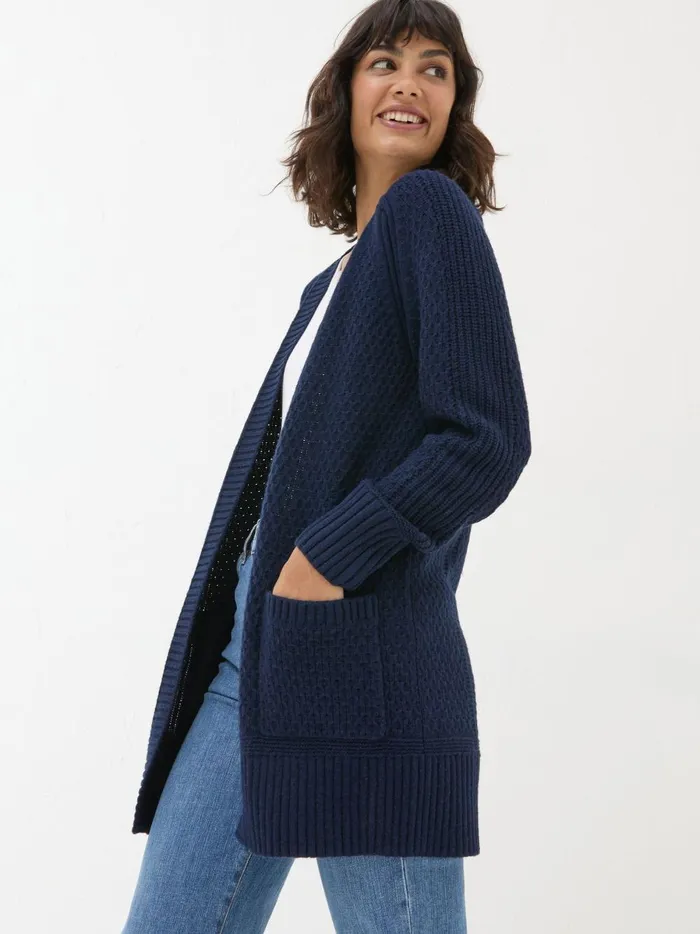 Women Knitwear Fat Face Hannah Navy Cardigan