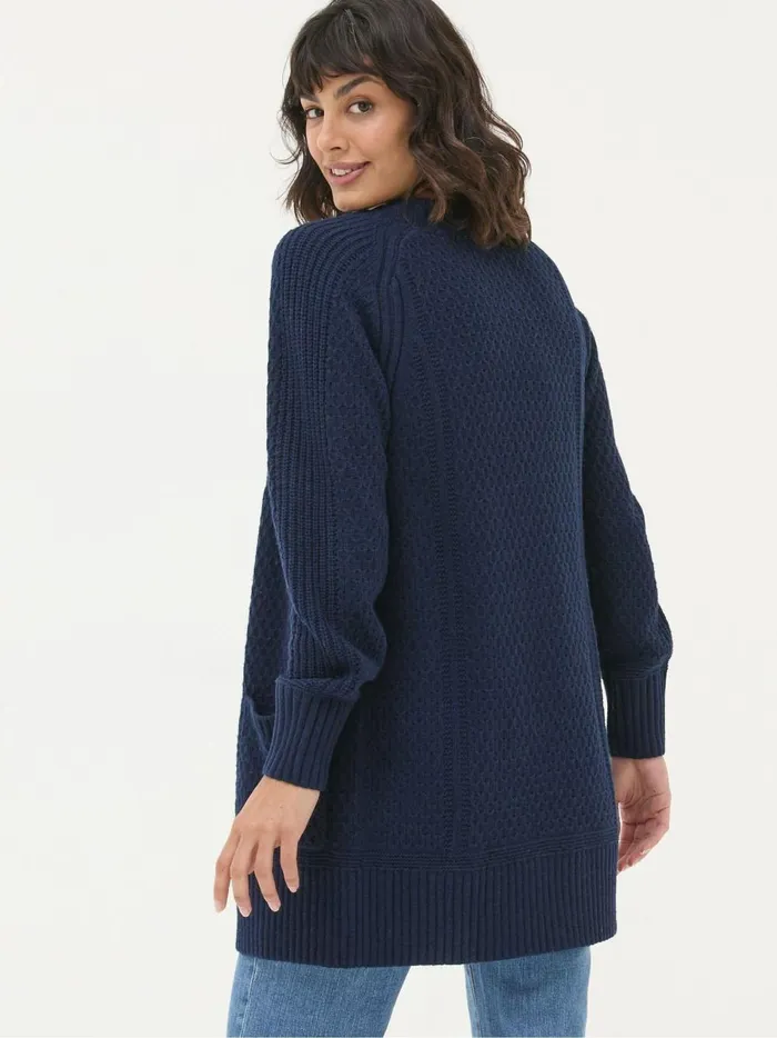 Women Knitwear Fat Face Hannah Navy Cardigan
