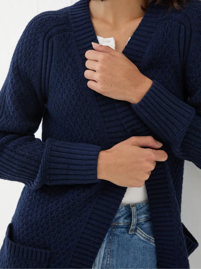Women Knitwear Fat Face Hannah Navy Cardigan