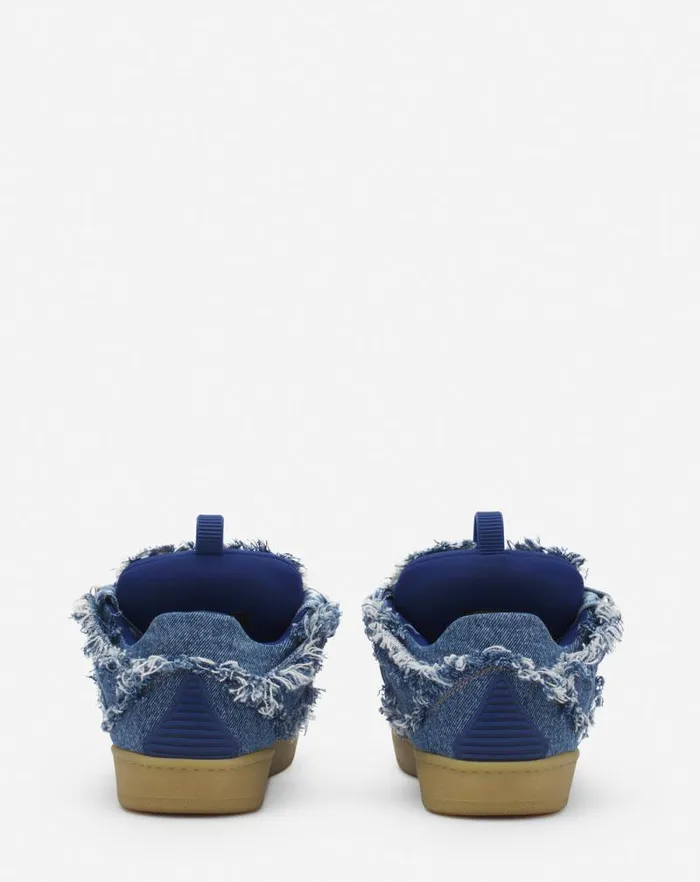 Women Lanvin Curb Curb Sneakers In Denim Denim Blue Women Lanvin Curb Curb Sneakers In Denim Denim Blue