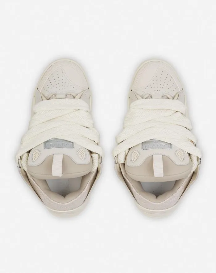 Women Lanvin Curb Leather Curb Sneakers Peach Women Lanvin Curb Leather Curb Sneakers Peach