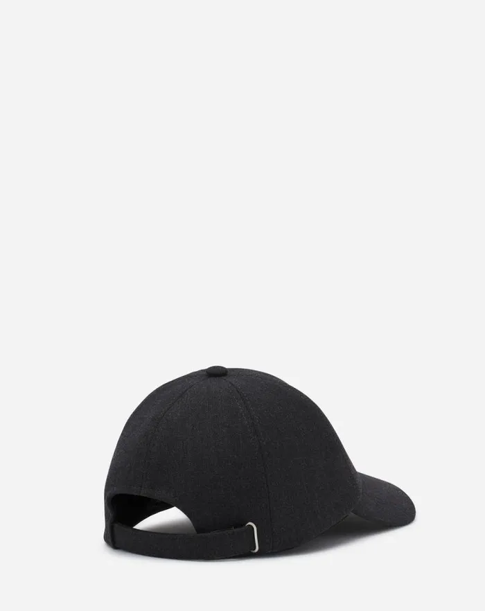 Women Lanvin Hats Lanvin Script Wool Cap Anthracitegrey Women Lanvin Hats Lanvin Script Wool Cap Anthracitegrey