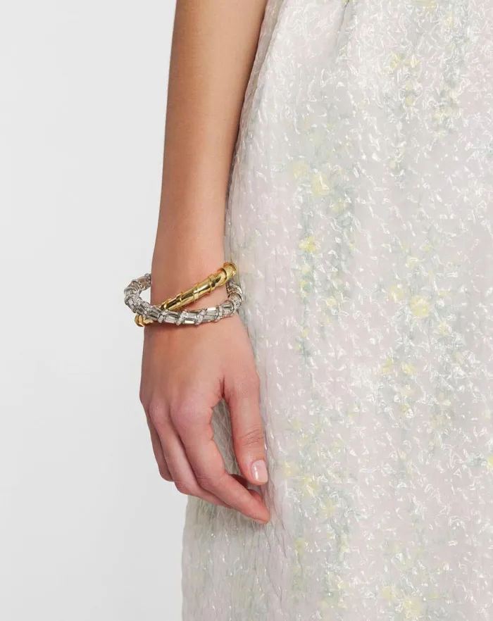 Women Lanvin Jewelry Baguettes Melodie Bracelet Goldcrystal