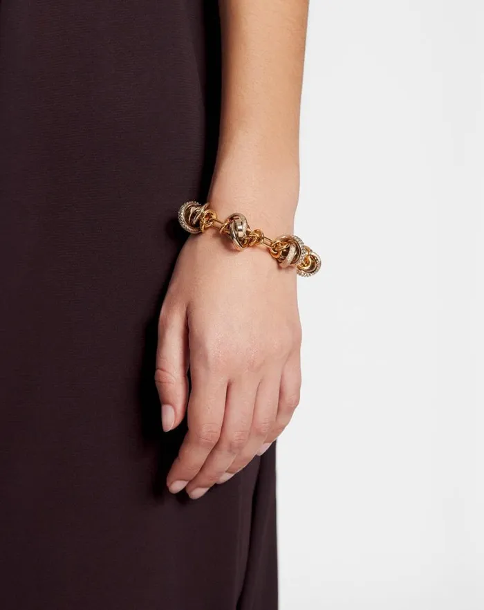 Women Lanvin Jewelry Partition By Lanvin Knot Bracelet Goldcrystal