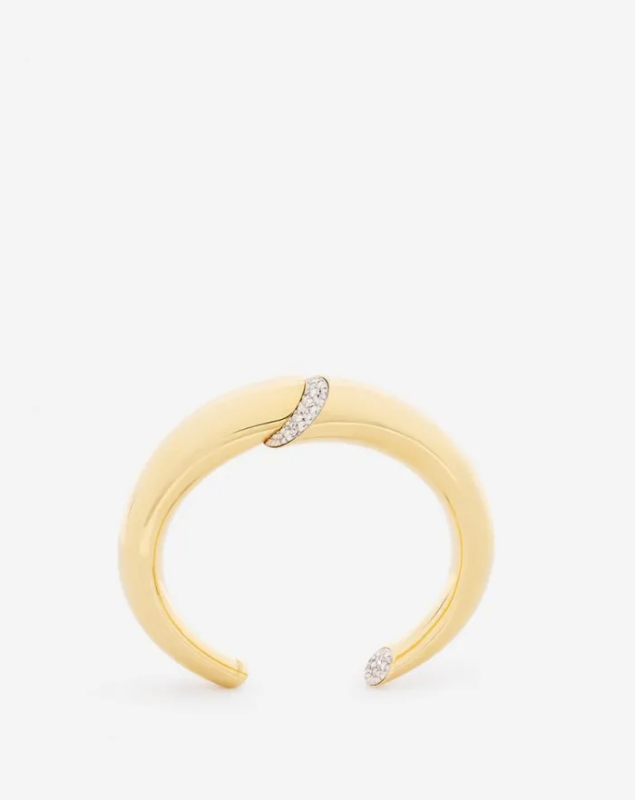 Women Lanvin Jewelry Sequence By Lanvin Rhinestone Bracelet Goldcrystal