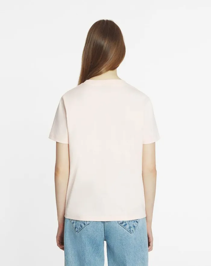 Women Lanvin TShirts and Sweatshirts Lanvin Embroidered Tshirt Powder Pink Women Lanvin TShirts and Sweatshirts Lanvin Embroidered Tshirt Powder Pink