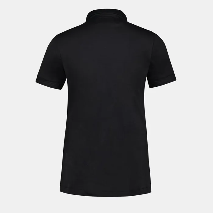 Women Le Coq Sportif Tshirts Polos Shirts And Tops Coq D039Or Polo Shirt En Interlock 240g Coton Black