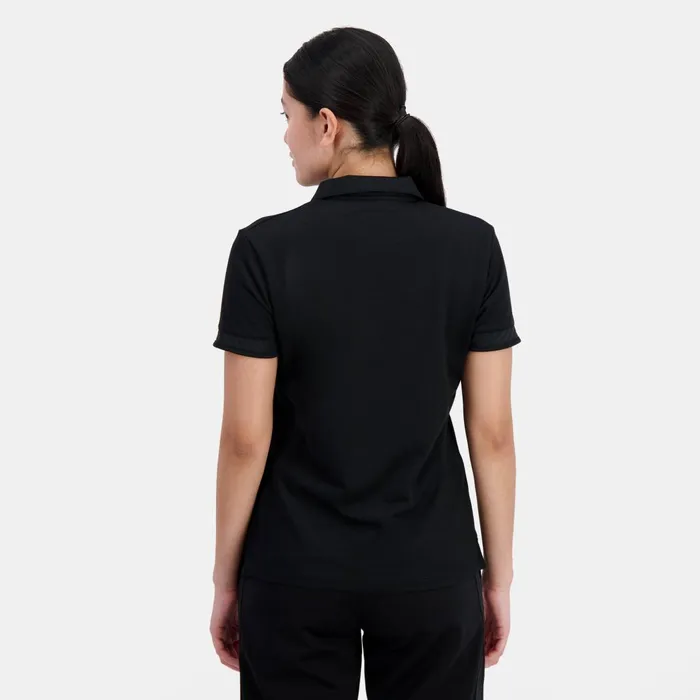 Women Le Coq Sportif Tshirts Polos Shirts And Tops Coq D039Or Polo Shirt En Interlock 240g Coton Black