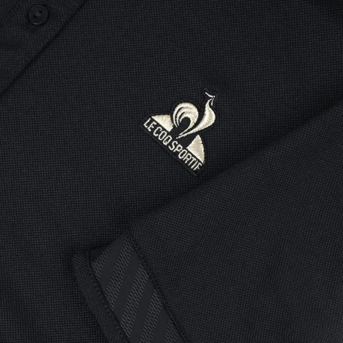 Women Le Coq Sportif Tshirts Polos Shirts And Tops Coq D039Or Polo Shirt En Interlock 240g Coton Black