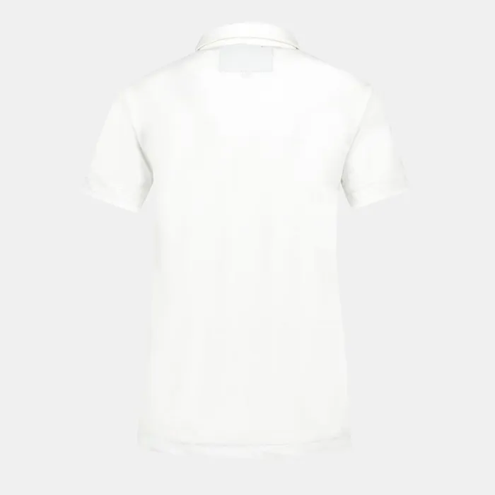 Women Le Coq Sportif Tshirts Polos Shirts And Tops Coq D039Or Polo Shirt En Interlock 240g Coton Marshmallow