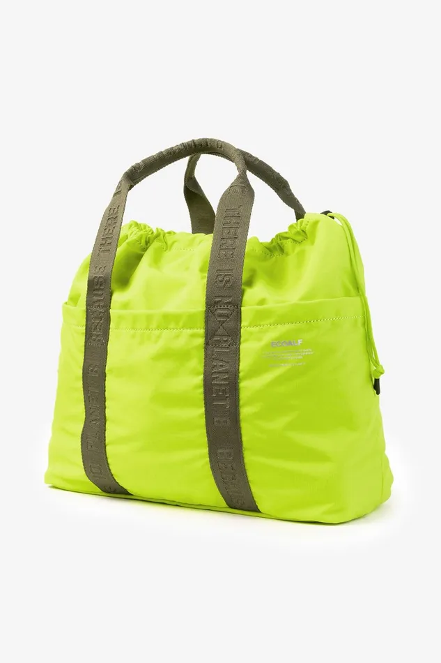 Women Lime Green Akira Tote Bag Ecoalf Handbags