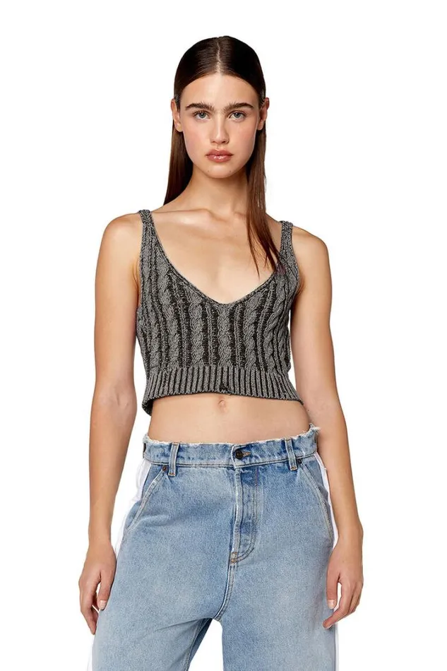 Women MMilos Grey Diesel Knitwear Women MMilos Grey Diesel Knitwear