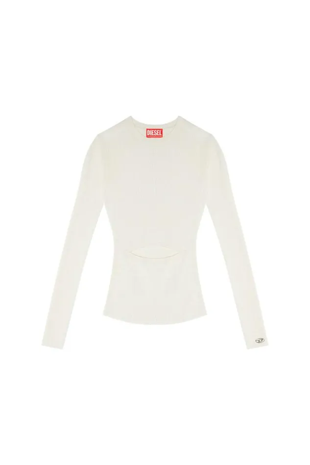 Women MPeris White Diesel Knitwear Women MPeris White Diesel Knitwear