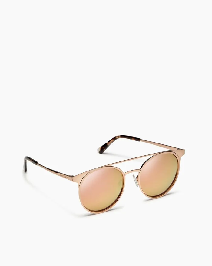 Women Malibu Round Sunglasses Blue Silver Ramy Brook Swimwear Women Malibu Round Sunglasses Blue Silver Ramy Brook Swimwear
