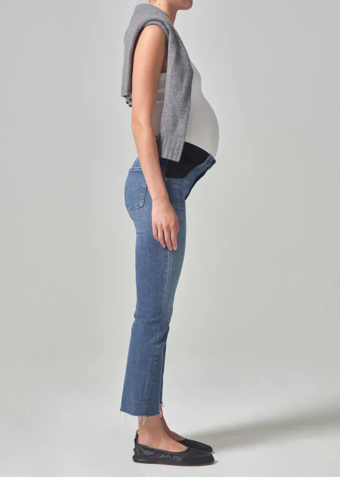 Women Maternity Citizens Of Humanity Maternity Isola Mid Rise Cropped Boot In Lawless