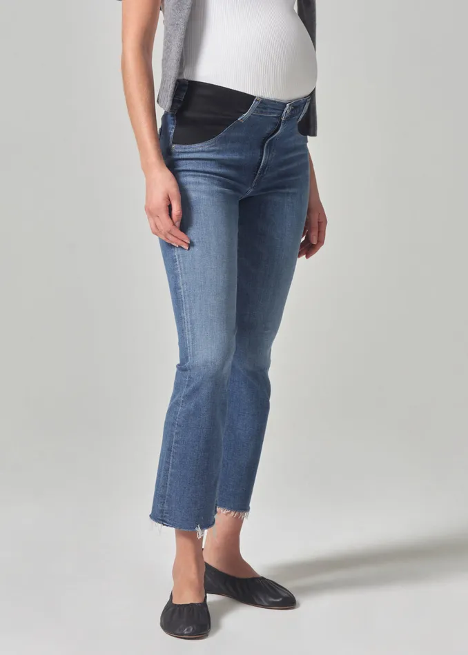 Women Maternity Citizens Of Humanity Maternity Isola Mid Rise Cropped Boot In Lawless