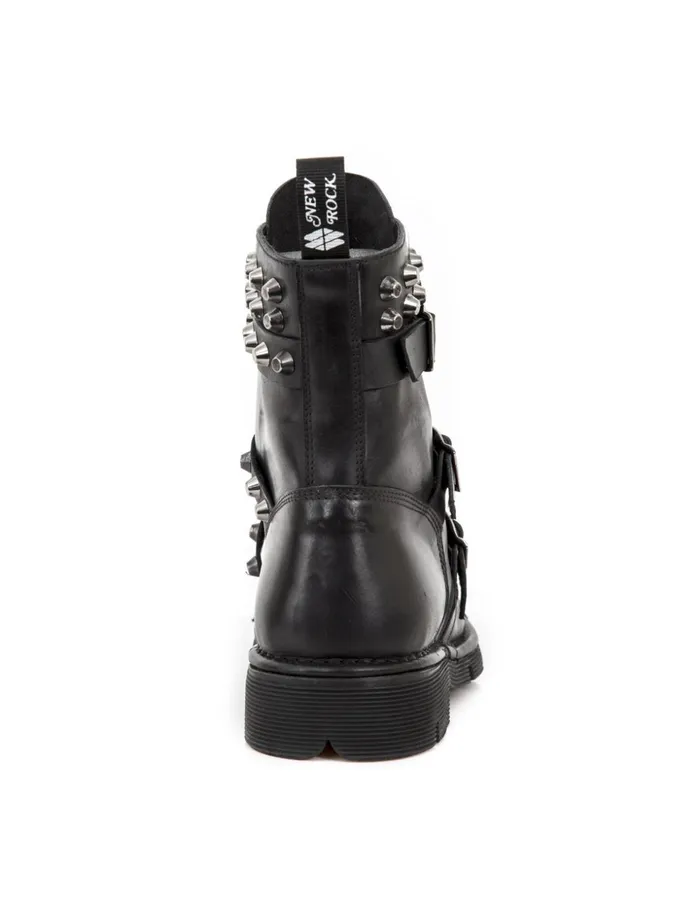 WomenMen Ankle Boot Metallic MMili153C1 New Rock Boots WomenMen Ankle Boot Metallic MMili153C1 New Rock Boots