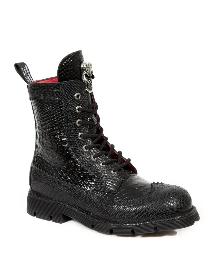 WomenMen Ankle Boot Metallic MNewmili110C9 New Rock Boots