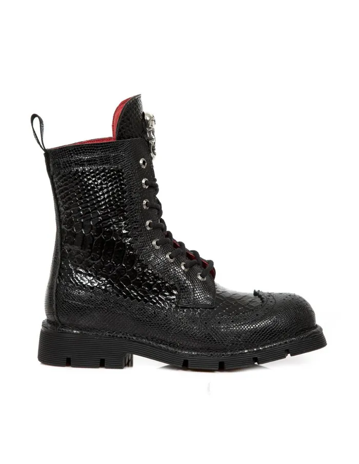 WomenMen Ankle Boot Metallic MNewmili110C9 New Rock Boots WomenMen Ankle Boot Metallic MNewmili110C9 New Rock Boots