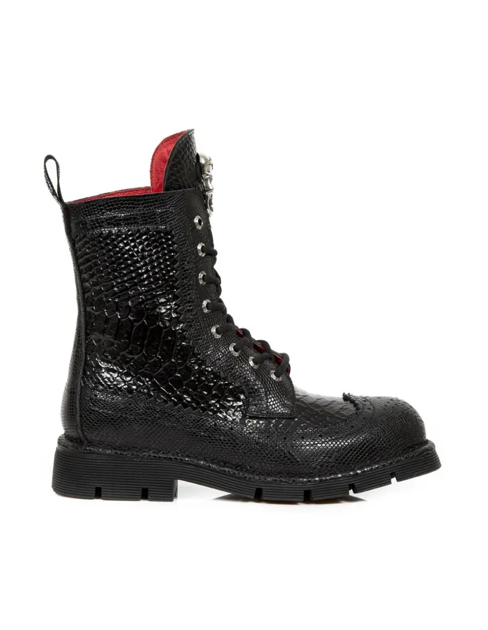 WomenMen Ankle Boot Metallic MNewmili110C9 New Rock Boots WomenMen Ankle Boot Metallic MNewmili110C9 New Rock Boots