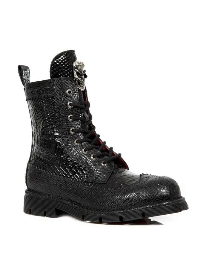 WomenMen Ankle Boot Metallic MNewmili110C9 New Rock Boots WomenMen Ankle Boot Metallic MNewmili110C9 New Rock Boots