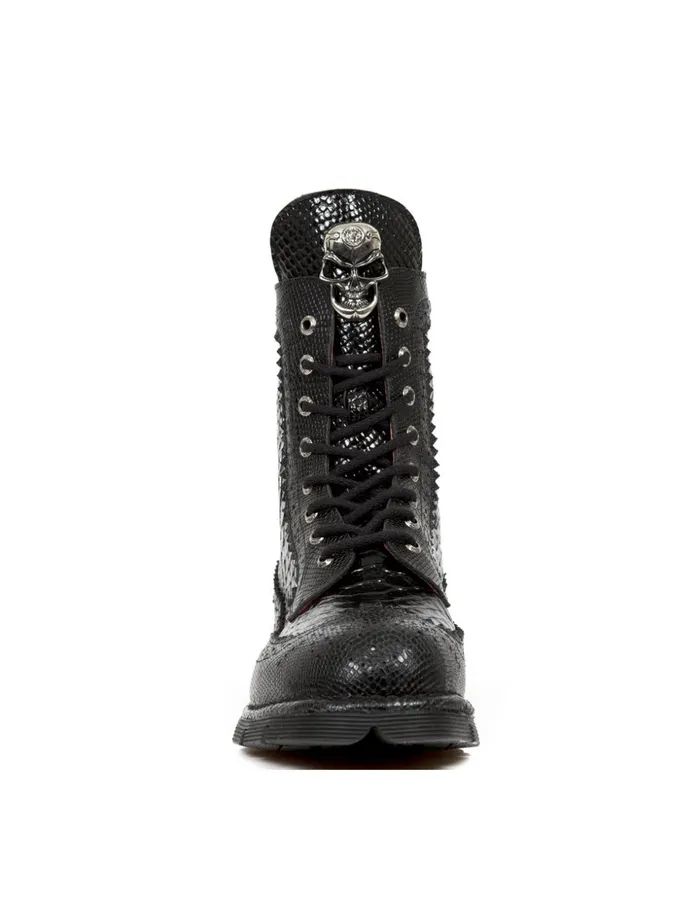 WomenMen Ankle Boot Metallic MNewmili110C9 New Rock Boots WomenMen Ankle Boot Metallic MNewmili110C9 New Rock Boots