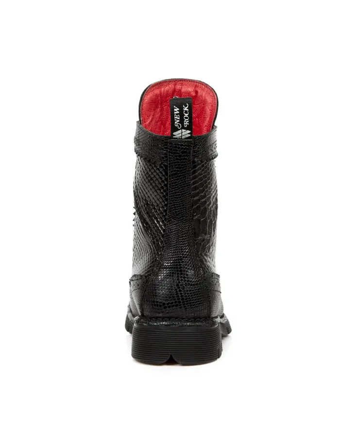 WomenMen Ankle Boot Metallic MNewmili110C9 New Rock Boots WomenMen Ankle Boot Metallic MNewmili110C9 New Rock Boots