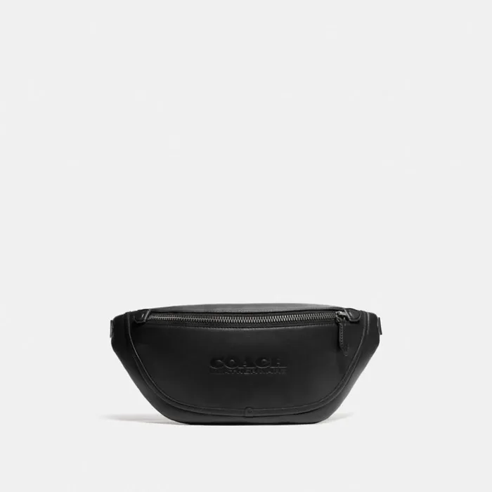 WomenMen Belt Bags Coach League Belt Bag Black Copperblack