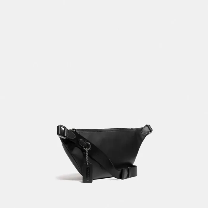 WomenMen Belt Bags Coach League Belt Bag Black Copperblack