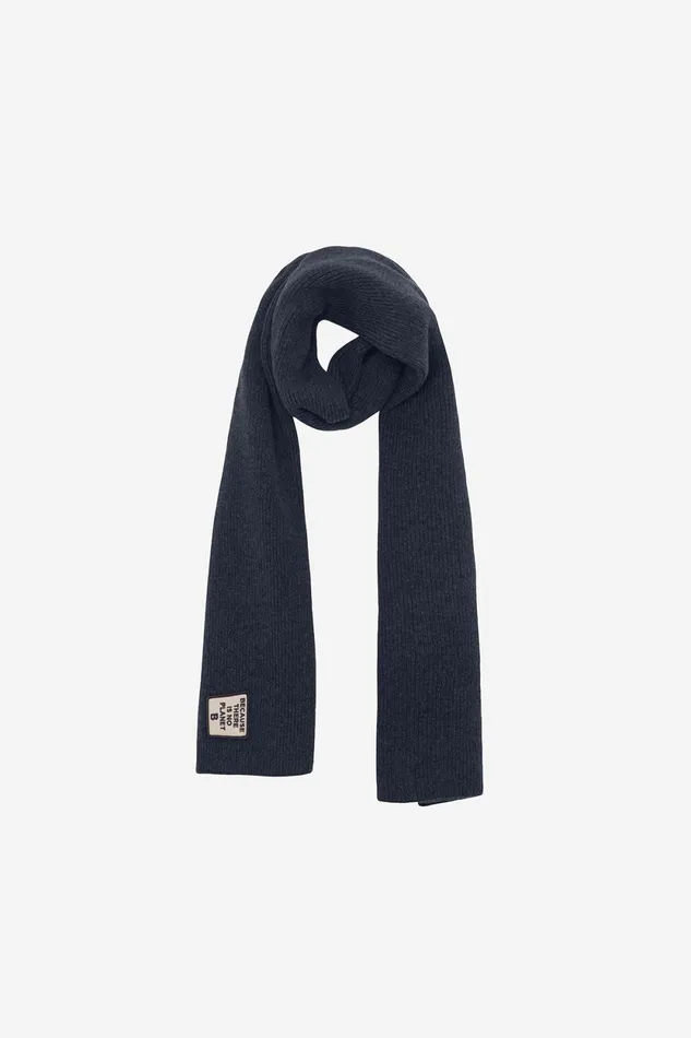 WomenMen Blue Patch Because Scarf Ecoalf Hats And Scarves